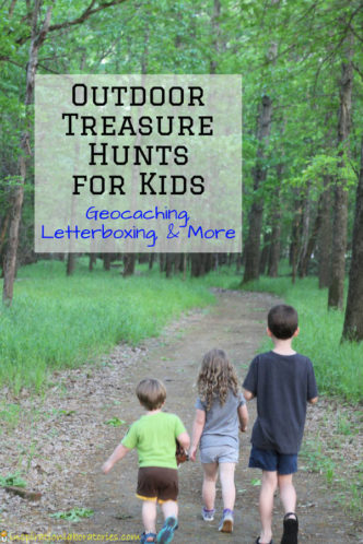 Try one of these outdoor treasure hunts with your family. Ideas for geocaching, letterboxing, and more! Sponsored by Energizer. #PoweringAdventure [ad]