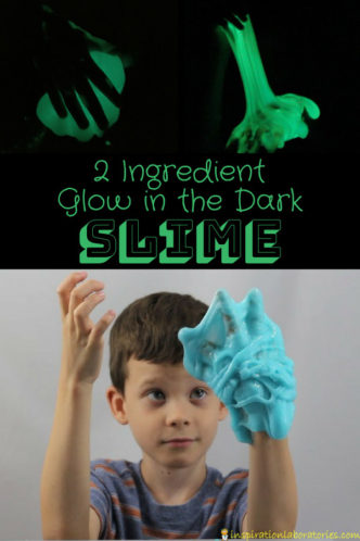 Learn how to make an easy 2 ingredient glow in the dark slime.