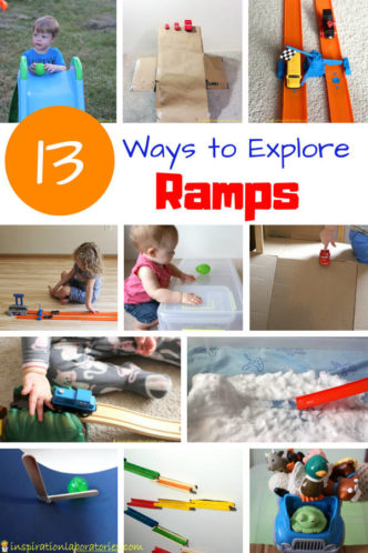 13 ways to explore ramps and inclined planes for kids.