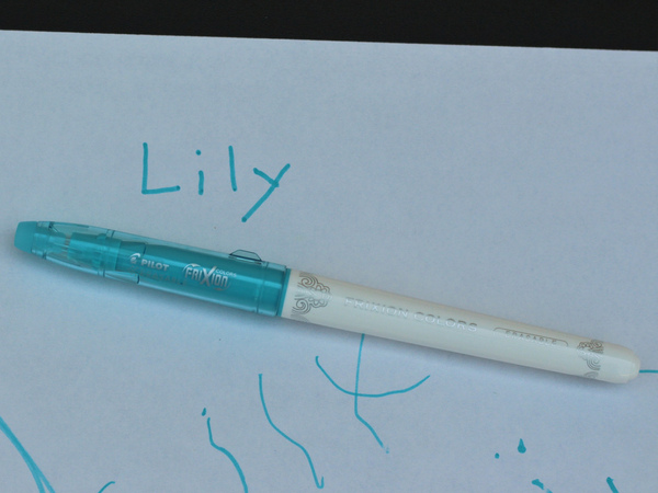 secret messages written with FriXion pens