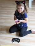 Use cat erasers and felt cats for a simple preschool Halloween game that practice counting.