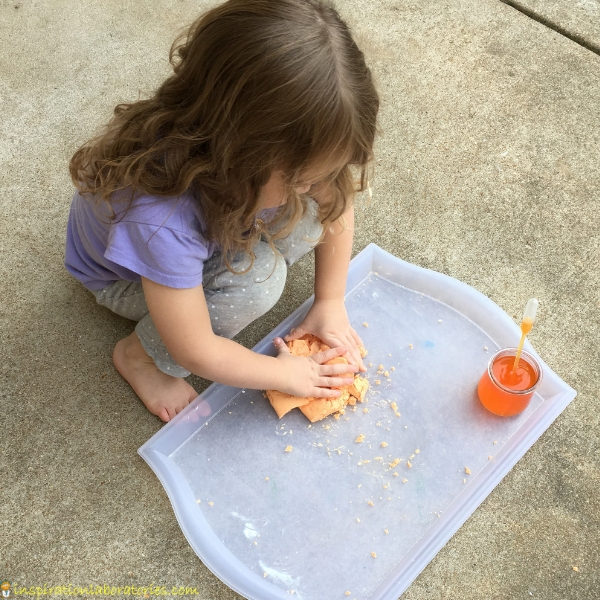 orange fizzy play dough