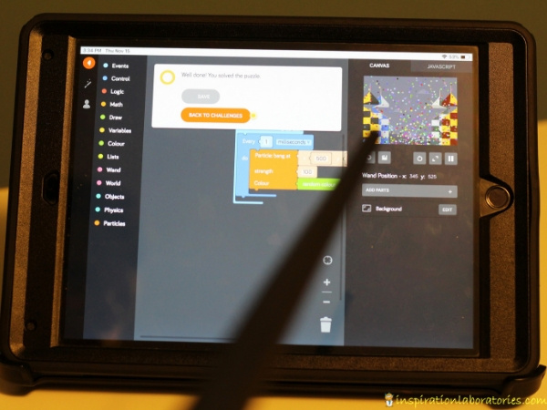 wand programmed to use the Kano App for the Harry Potter Coding Wand