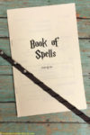 Print your own Harry Potter Book of Spells complete with wand motions, pronunciations, spell meanings, and uses. A spell book is a great addition to a Harry Potter party and take home gift for party guests.