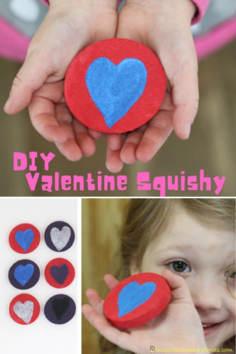 Make your own squishy for Valentine's Day.