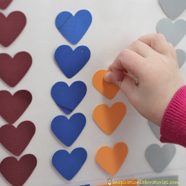 heart graphing STEM activity