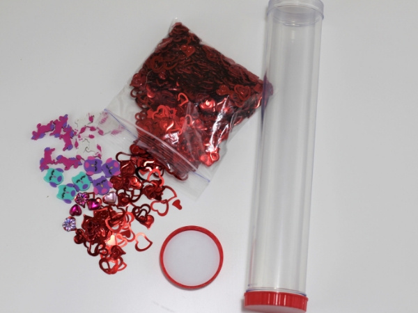 valentine sensory bottle materials