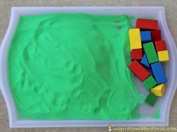How to set up a STEM challenge with blocks and sand
