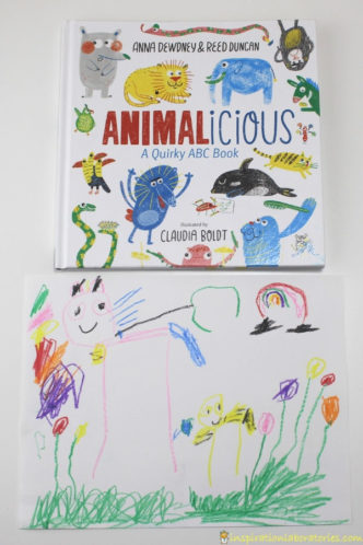 Animal Habitat Drawings inspired by Animalicious by Anna Dewdney and Reed Duncan