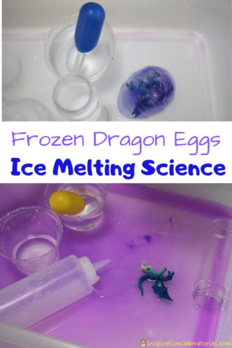 Frozen Dragon Eggs Ice Melting Science Activity
