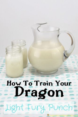 Make Light Fury Punch for your How to Train Your Dragon party. It's a fizzy coconut drink that everyone will love.