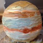 Jupiter birthday cake perfect for a space themed party