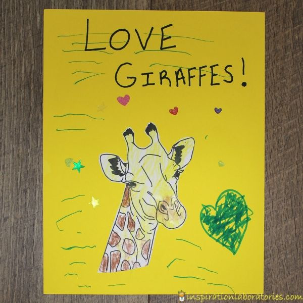 endangered species giraffe poster
