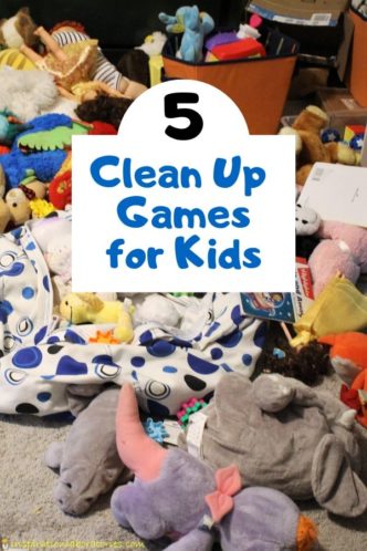 Try these 5 clean up games for kids to make cleaning up more fun.
